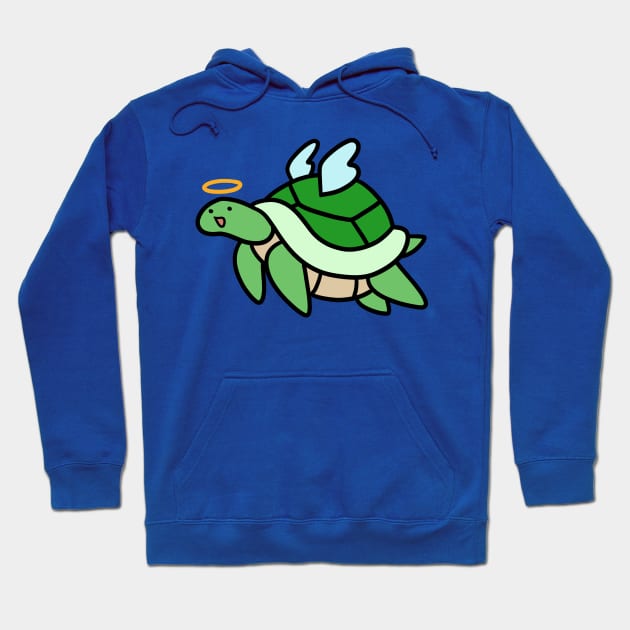 Green Angel Turtle Hoodie by saradaboru